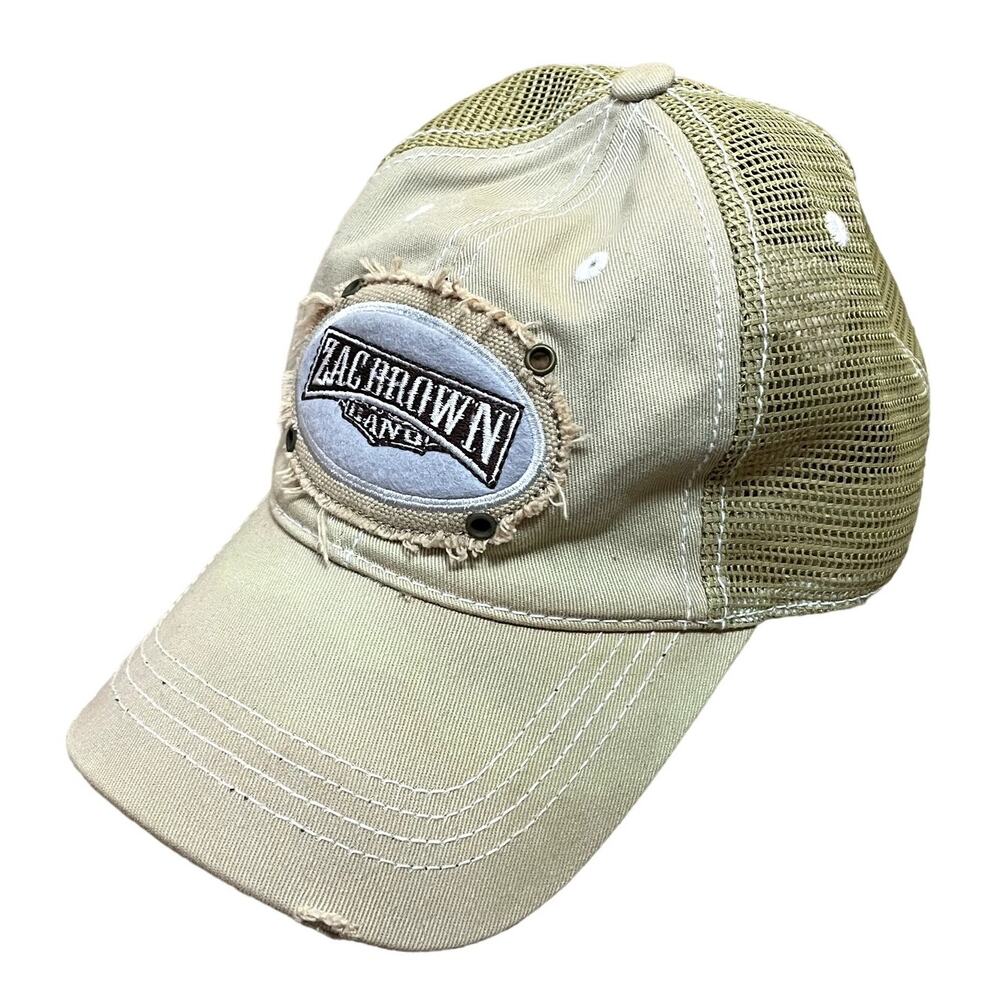 Zac Brown Band Trucker Hat in Tan | Country Music Zac Brown Band Merch